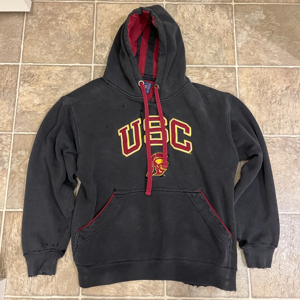 Champs Sports Navy and Red Team Hoodie